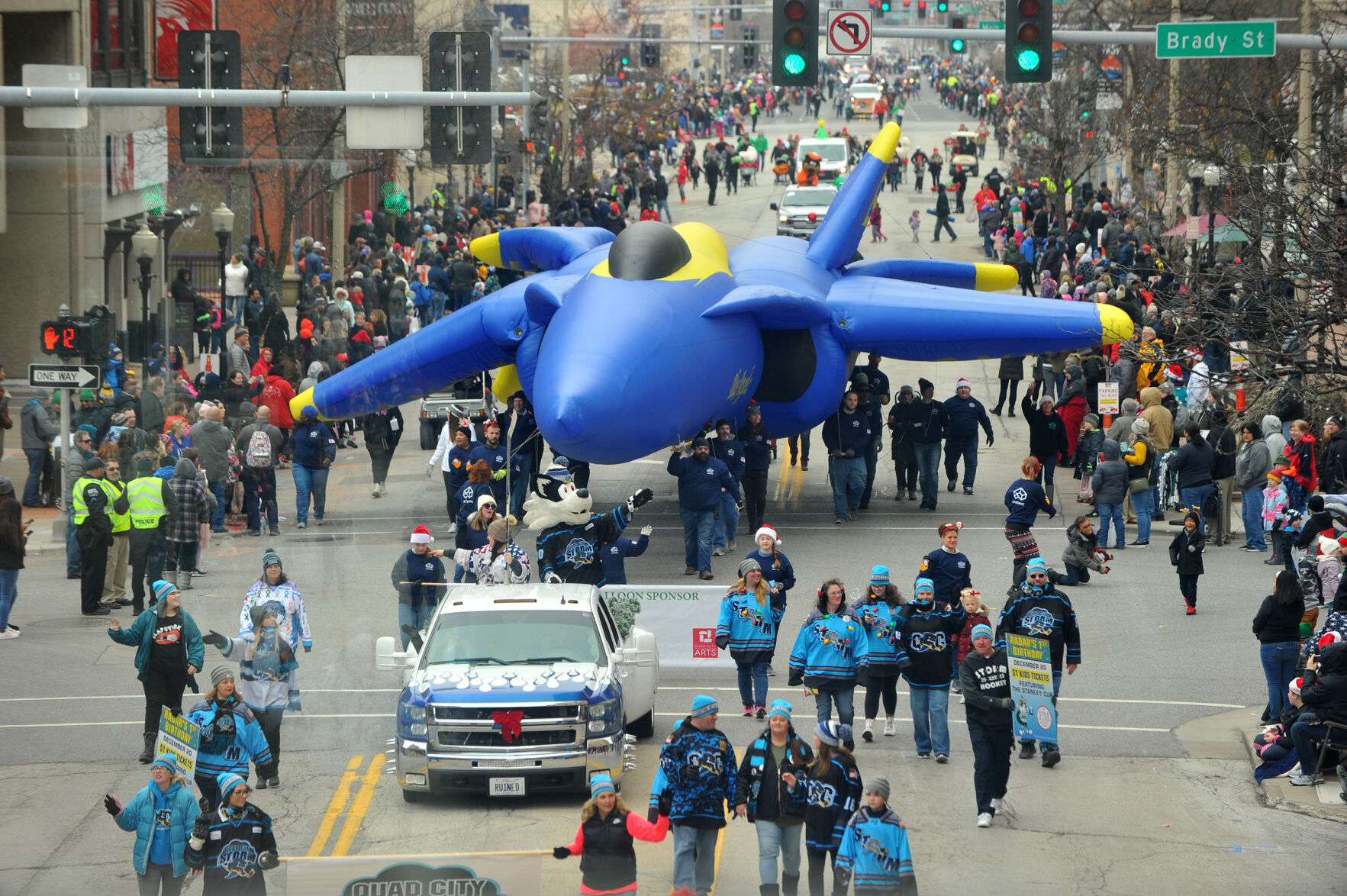 The 27th annual Holiday Parade in downtown Davenport.